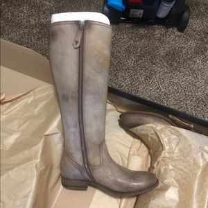 Frye Melissa Inside Zip Tall Wide Calf Riding Boot